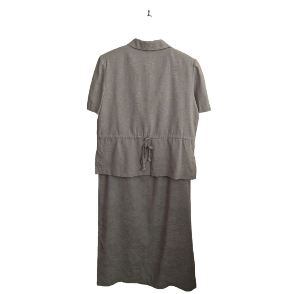 Women's Vintage Karin Stevens Sage Green 2 Pieces Size 14 - Picture 3 of 7